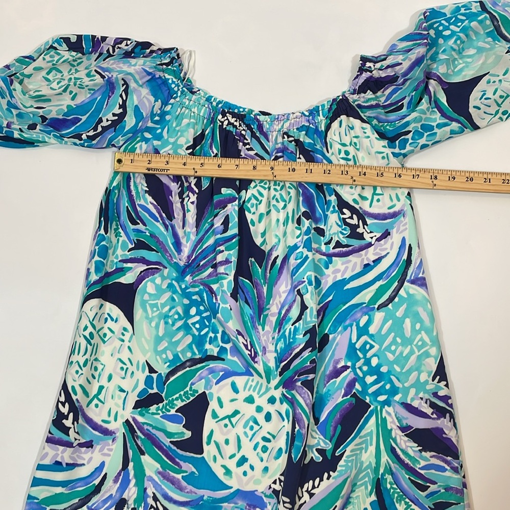 Lilly Pulitzer Nevie Dress Alotta Colada Print Size M NWOT - Picture 6 of 12